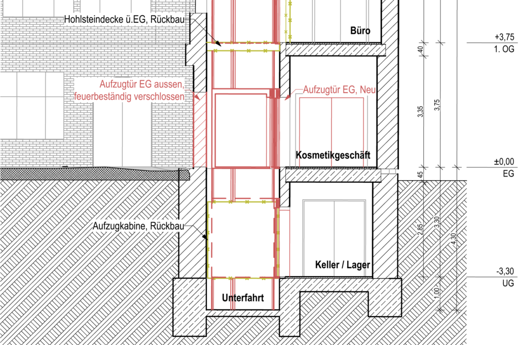 Querschnitt unterer Teil